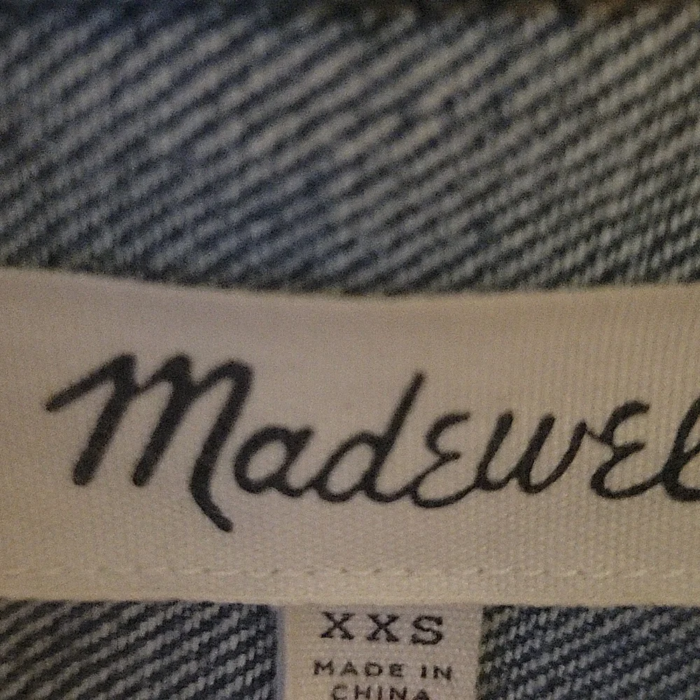 Madewell‎ Stretch Blue Denim Classic Jean Jacket XXS Trucker Style Fitted